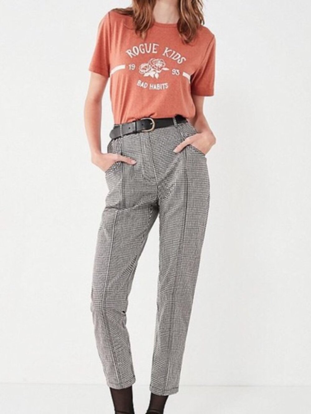 Urban Outfitters Silence & Noice Cottage Gingham houndstooth Pants Size 4